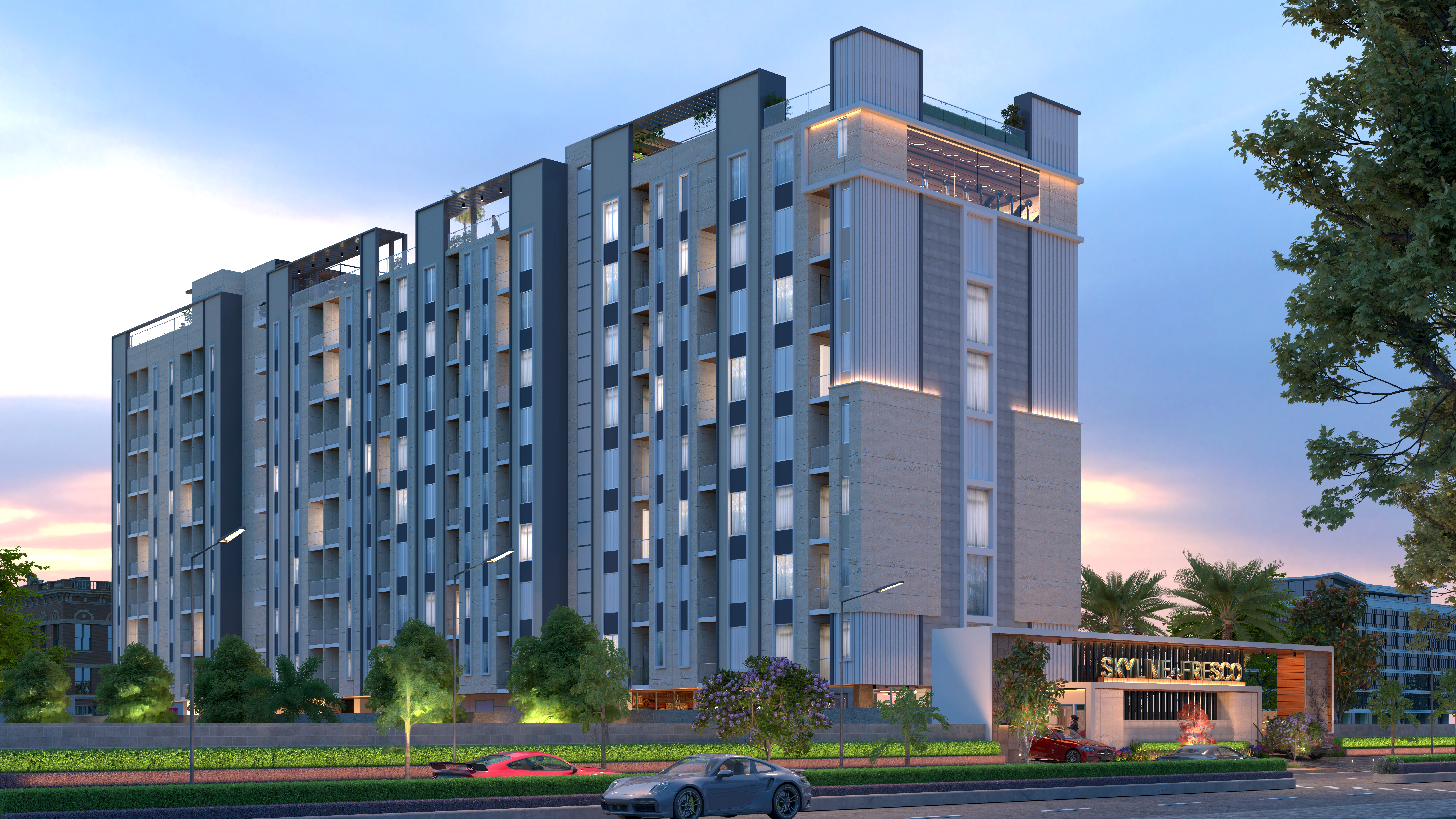 Skyline Fresco 1BHK Studio Fully Furnished Apartment