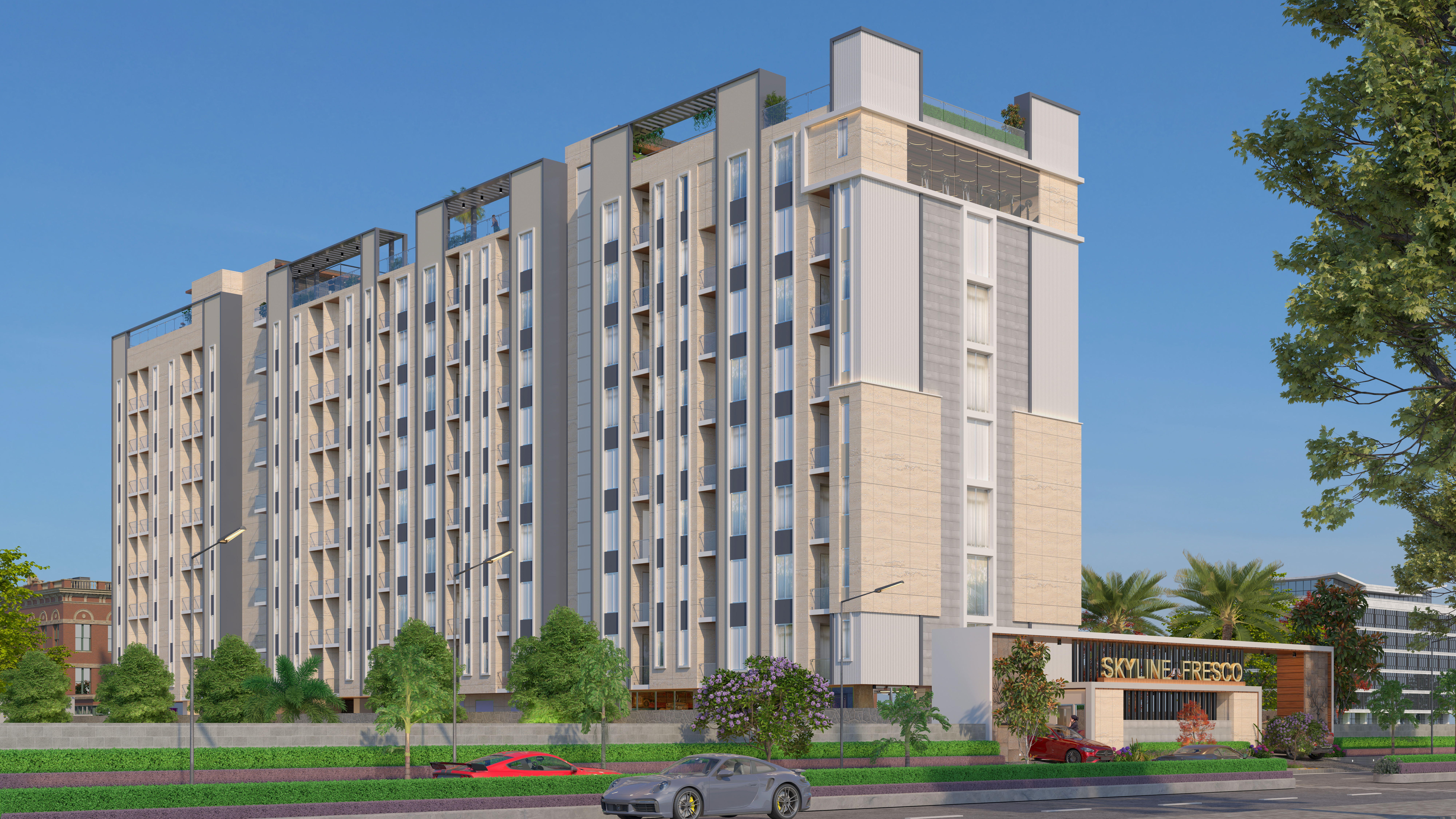 Skyline Fresco 1BHK Studio Fully Furnished Apartment