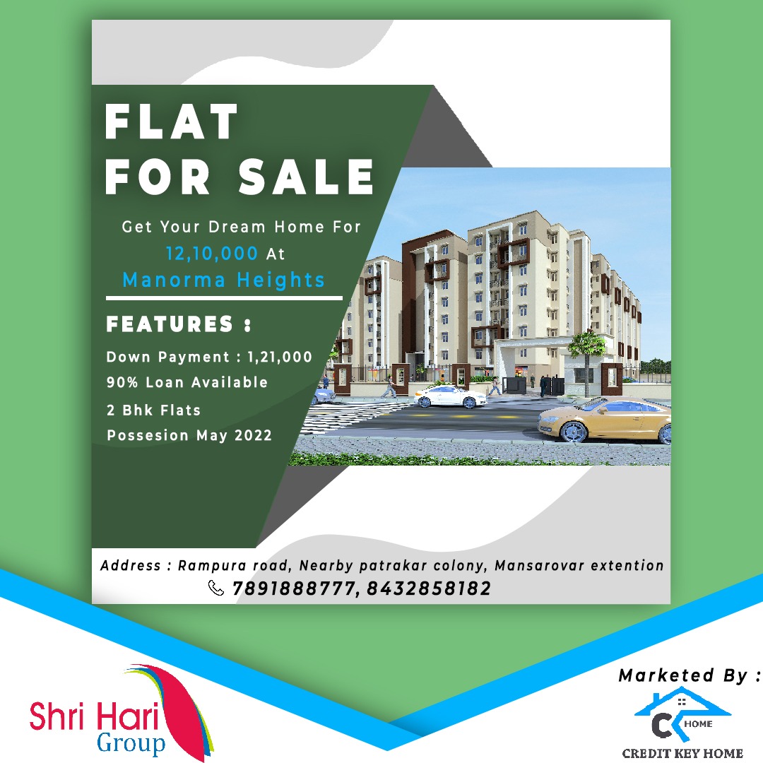 2 bhk Flat At MANORAMA HEIGHTS